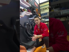 Drag-Circuit-Drift-Verstellbares Rennsitz aus Leder mit Knöpfen