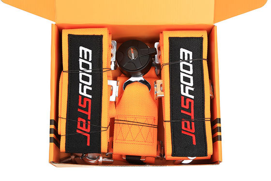 EDDYSTAR Nylon-Drift-Rennfahrzeug-Sicherheitsgurt Orange Farbe 5-Punkte-Sicherheitsgurt