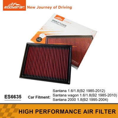 Kompakte Struktur Hochdurchflussluftfilter Verbessern Sie die Effizienz des Motors für 1.8 Santana