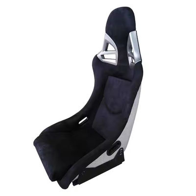 Outdoor-Rennsimulator Beweglicher Eimer Rennsitz Silber Grau Mode Langlebig