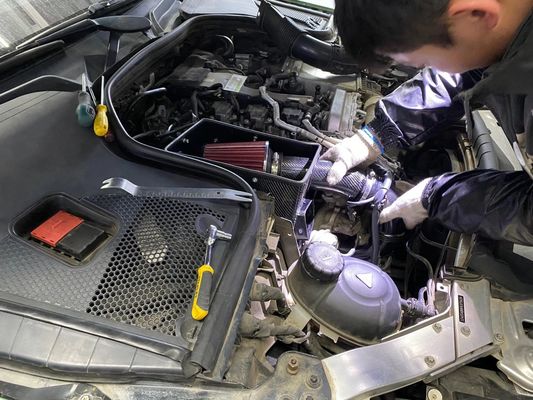 Mercedes Benz W205 Kohlenstofffaser Luftzufuhr erhöhen Luftstrom Automotive Motor Teile
