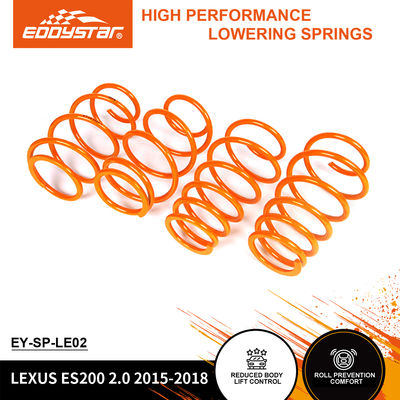 EDDYSTAR High-Stiffness Progressive Sport Lowering Springs Set of 4 for LEXUS ES250 ES300 ES350 IS250 IS250C IS300 with 15% Stiffer Rear and Reduced Body Roll
